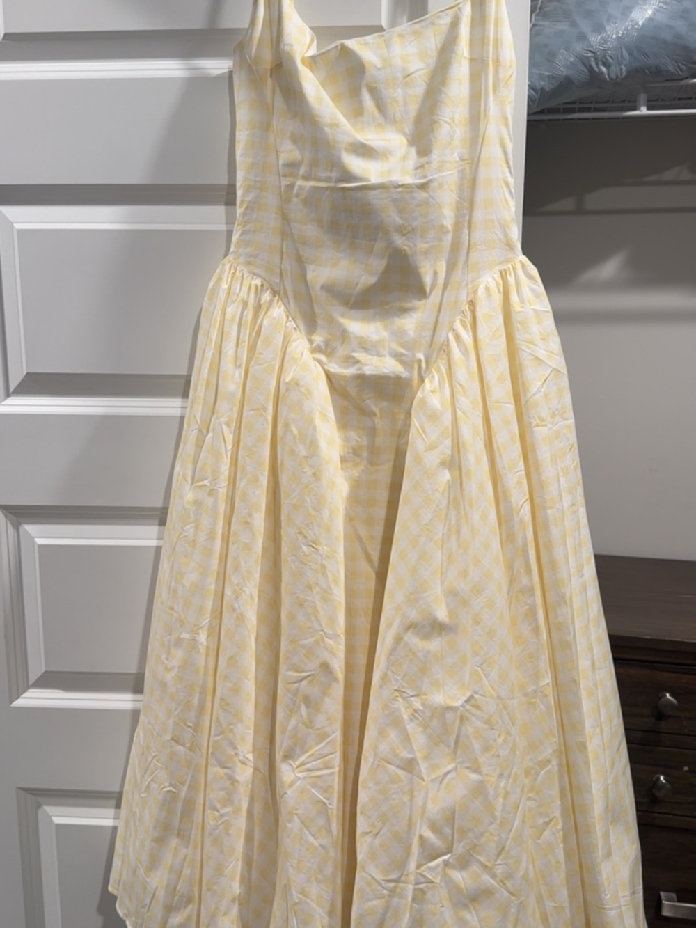 BABYBOO Sherri MIDI Dress - Lemon Gingham